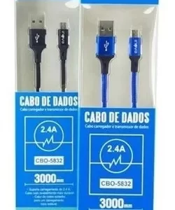 Cabo Inova 2.4a Usb V8 3 Metros Cbo-5832