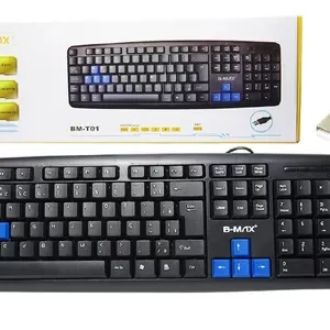 Teclado Gamer Usb Preto Abnt2 Impermeável Bm-t01