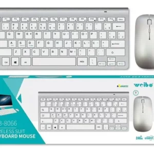 Kit Teclado + Mouse Adaptador Usb S/ Fio 2.4ghz Pc Wb-8066