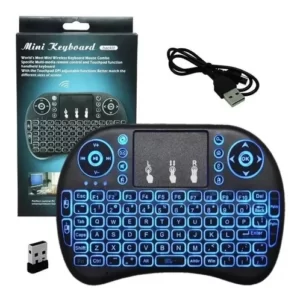 Controle Mini Teclado Universal Smart Tv Pc Netflix Sem Fio