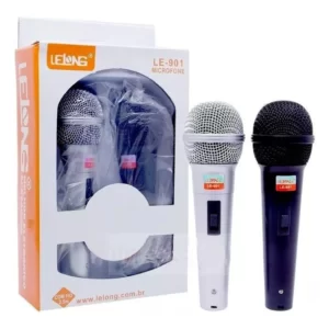 Microfone Com Fio - Estojo Com 2 Unidades Lelong LE-901