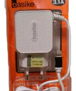 Carregador Basike 3.1a Selo Anatel Compativel iPhone