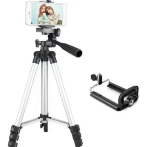 Tripé Telescópico Profissional SL-2111 1,20M + Suporte Celular
