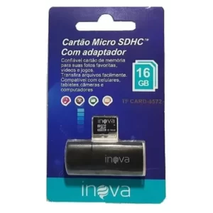 Cartão Micro SDHc com adaptador TF CARD 8572 16GB