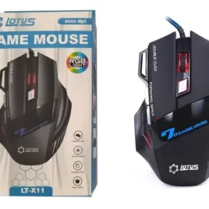 Mouse Gamer Usb 3.0 E 2.0 Led Rgb 6000 Dpi Lotus Lt-x11