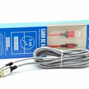 Cabo Inova 2.4a Usb tipo c 3 Metros Cbo-5832