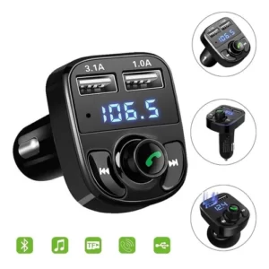 Adaptador Bluetooth Automotivo Transmissor Fm MP3 Carregador M9  2USB