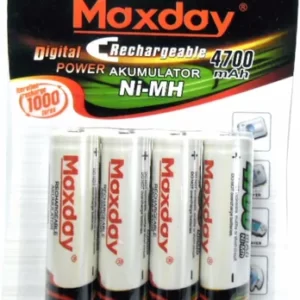 Pilhas Recarregavel Aa 4700mah Maxday-1000 Recargas