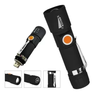 Lantena Profissional Tatica Led T6 980000w Recarregavel Usb