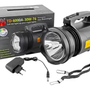 Lanterna Holofote Super Potente Led 30w Td 6000a T6 P/ Pesca