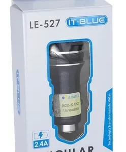 Carregador Veicular 2.4a It-blue LE-527