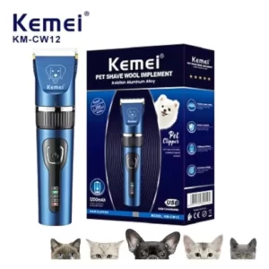 Kemei Maquina Tosar Pets Cachorro E Gato .Cw12