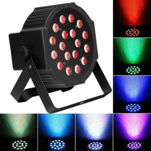 Canhão De Luz Refletor 18 Leds 3W Iluminação Sensor Som Dmx LK-188