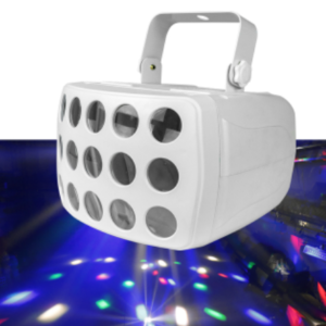 Led decoração de palco borboleta derby feixe de luz estroboscópico r + G laser 3in1 efeito..