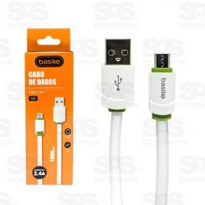 Cabo Micro USB- V8 - 1 Metro- Basike