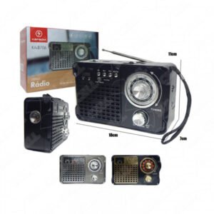 Radio Retro Caixa de Som Portatil Bluetooth Recarregavel c/ Alça (KA-8706)