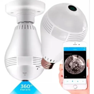 Câmera Ip Seguranca Lampada Vr360 Panoramica Espia Wifi V380