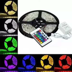 Fita Led 5050 Rgb 5 Metros 5m Ultra Dagua Controle + Fonte