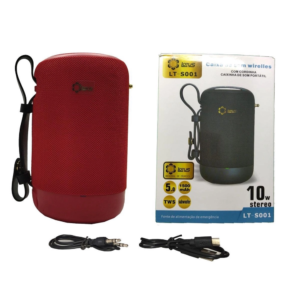 Caixa De Som S001 Bluetooth Fm Aux Sd Card 10w Cinza